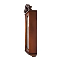 Bedford Clock Collection Jacob 22.75" Mahogany Chiming Pendulum Wall Clock