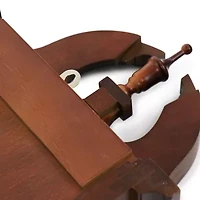 Bedford Clock Collection Delphine 27" Mahogany Chiming Pendulum Wall Clock