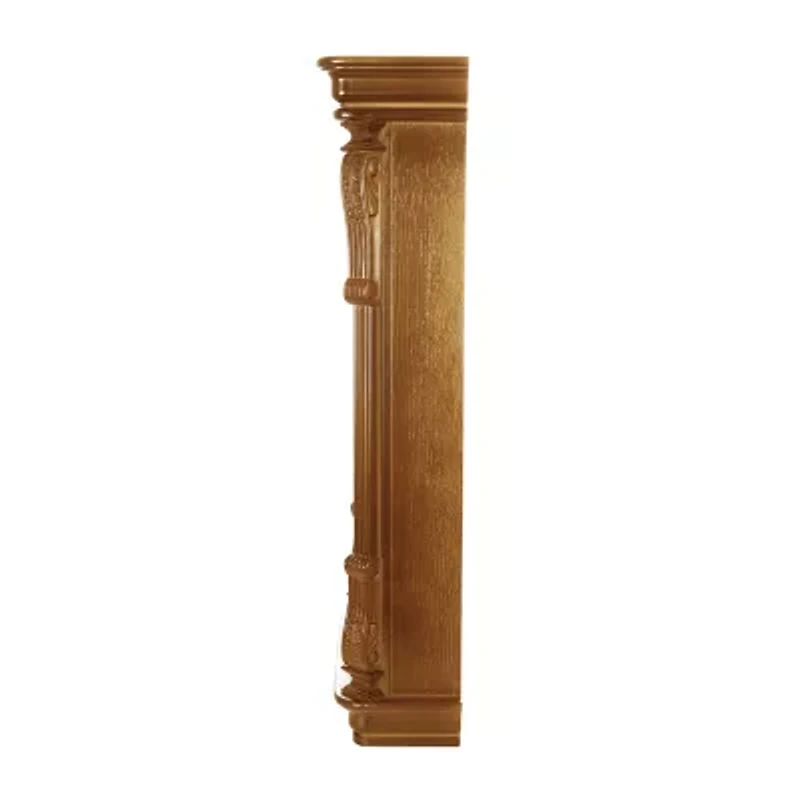 Bedford Clock Collection Golden Oak Chiming Pendulum Wall Clock