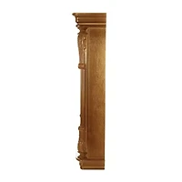 Bedford Clock Collection Golden Oak Chiming Pendulum Wall Clock