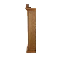 Bedford Clock Collection Honey Oak Chiming Pendulum Wall Clock