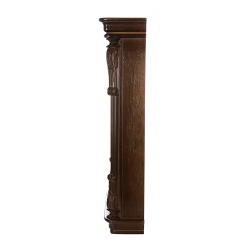 Bedford Clock Collection Chestnut Chiming Pendulum Wall Clock