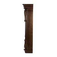 Bedford Clock Collection Chestnut Chiming Pendulum Wall Clock