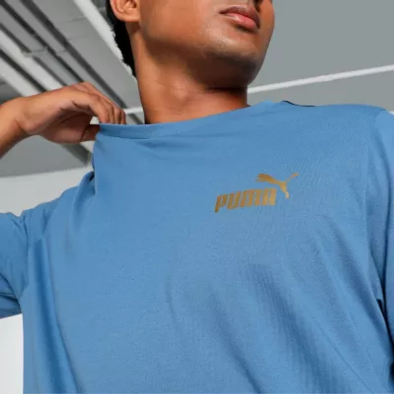 PUMA Mens Crew Neck Short Sleeve Active T-Shirt
