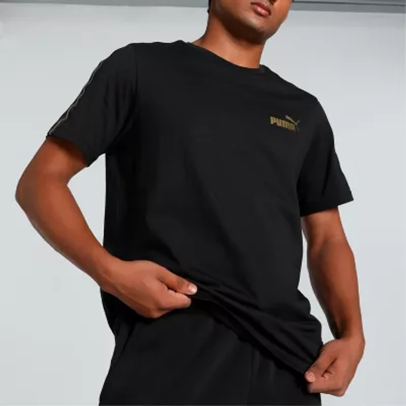 PUMA Mens Crew Neck Short Sleeve Active T-Shirt