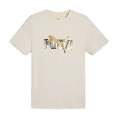 PUMA Mens Crew Neck Short Sleeve Active T-Shirt