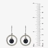 Sterling Silver Black Onyx Sparkle Bead Earrings