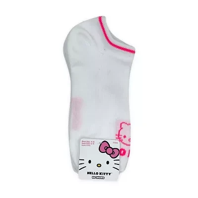 Womens Breathable Multi-Pack 5 Pair Hello Kitty Low Cut Socks