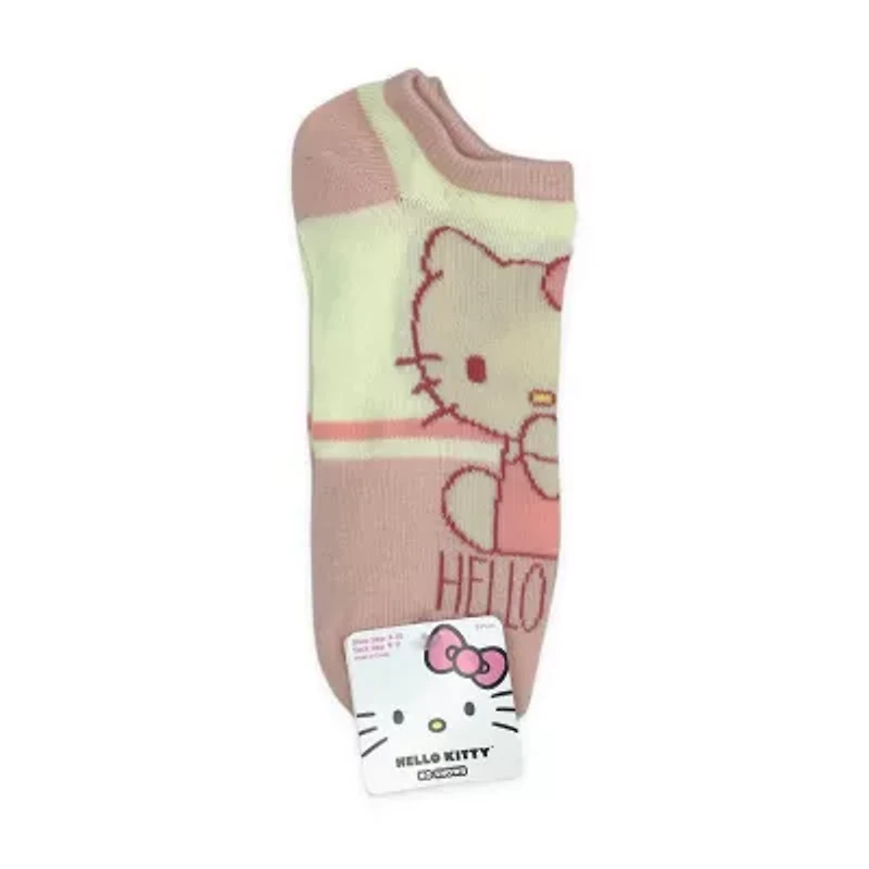Womens Breathable Multi-Pack 5 Pair Hello Kitty Low Cut Socks