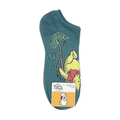 Womens Breathable Multi-Pack 5 Pair Winnie The Pooh Low Cut Socks
