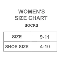 Ribbed Womens 2 Pair Crew Socks