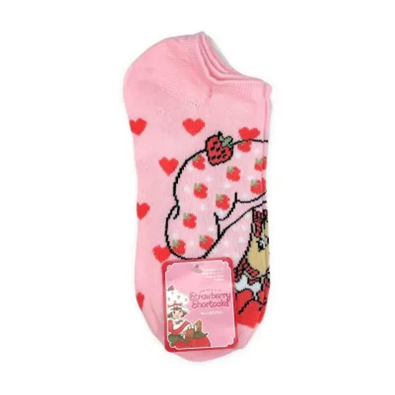 Strawberry Shortcake Womens Breathable Multi-Pack 5 Pair Low Cut Socks