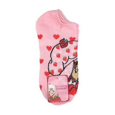 Strawberry Shortcake Womens Breathable Multi-Pack 5 Pair Low Cut Socks