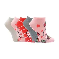 Strawberry Shortcake Womens Breathable Multi-Pack 5 Pair Low Cut Socks