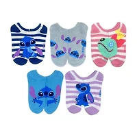 Womens Breathable Multi-Pack 5 Pair Lilo & Stitch Low Cut Socks