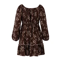 Speechless Big Kid Girls Long Sleeve A-Line Dress