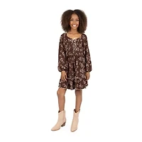 Speechless Big Kid Girls Long Sleeve A-Line Dress