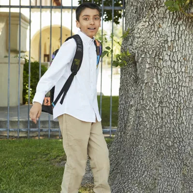 IZOD Little & Big Boys Button Down Collar Long Sleeve Dress Shirt