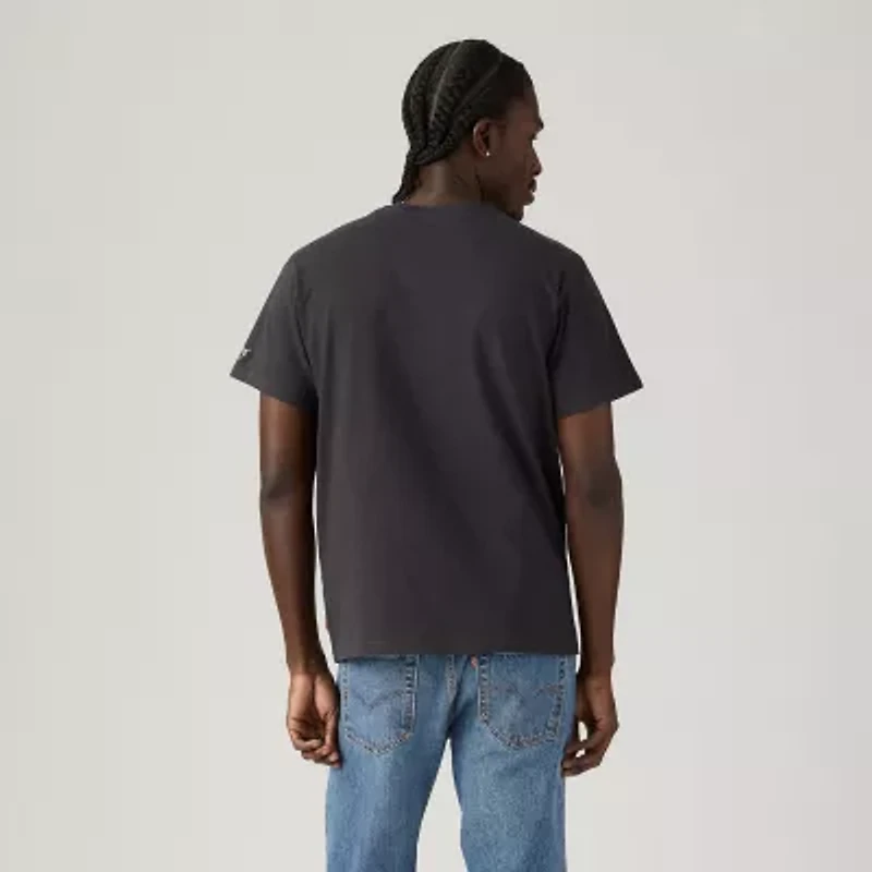 Levi's Mens Crew Neck Short Sleeve Relaxed Fit Graphic T-Shirt