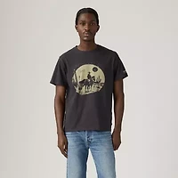 Levi's Mens Crew Neck Short Sleeve Relaxed Fit Graphic T-Shirt