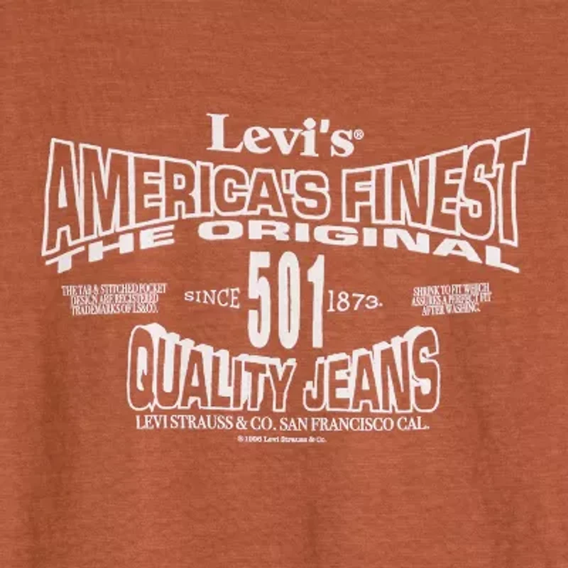 Levi's Mens Crew Neck Short Sleeve Relaxed Fit Graphic T-Shirt