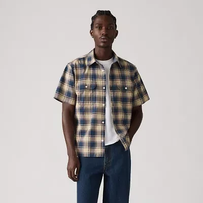Levi's Mens Short Sleeve Button-Down Shirt