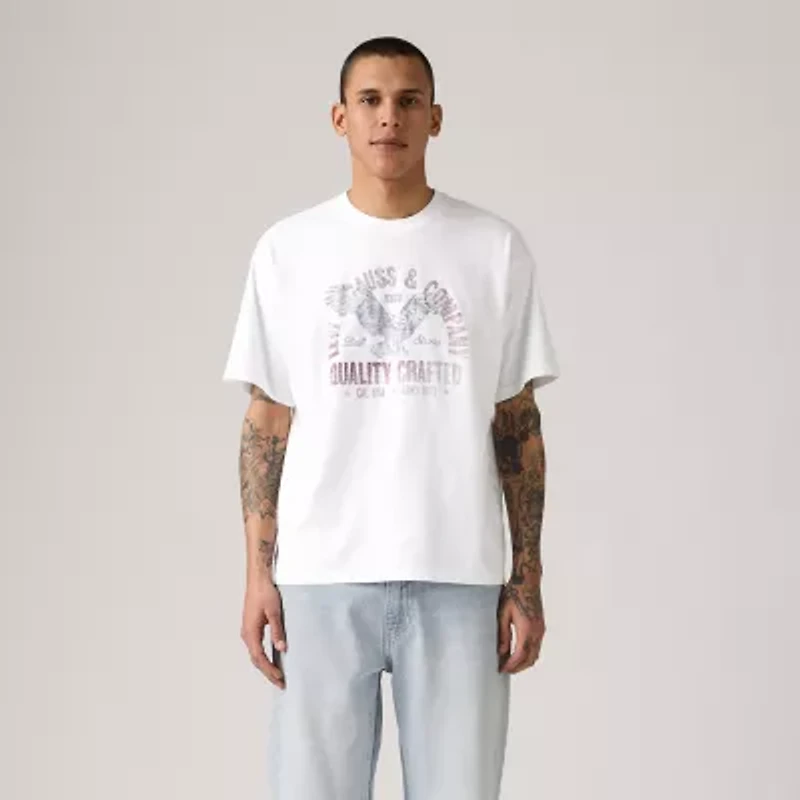 Levi's Mens Crew Neck Short Sleeve Graphic T-Shirt
