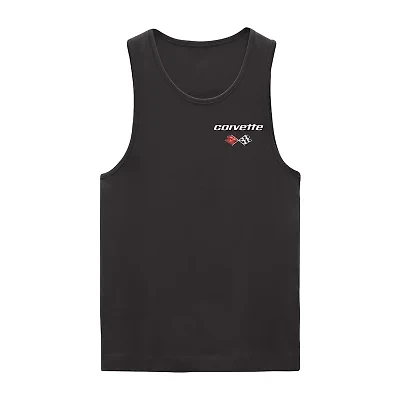 Corvette Mens Crew Neck Sleeveless Tank Top