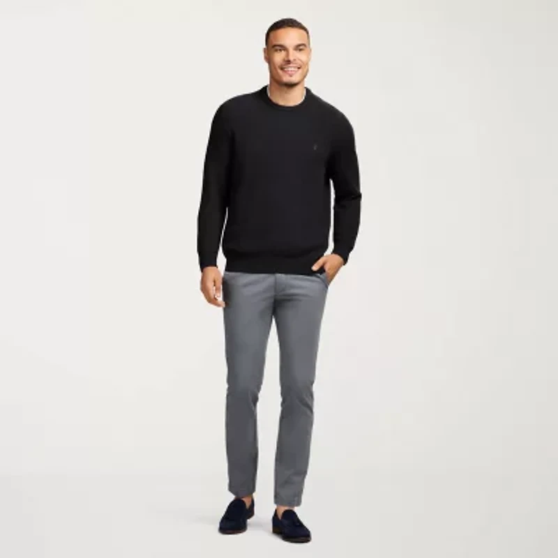 IZOD Mens Crew Neck Long Sleeve Pullover Sweater