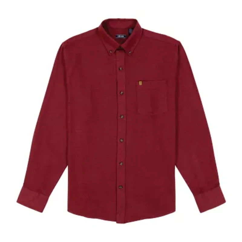 IZOD Stratton Mens Long Sleeve Stretch Fabric Classic Fit Flannel Shirt