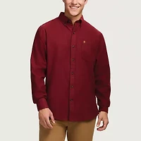 IZOD Stratton Mens Long Sleeve Stretch Fabric Classic Fit Flannel Shirt