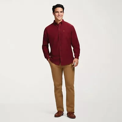 IZOD Stratton Mens Long Sleeve Stretch Fabric Classic Fit Flannel Shirt