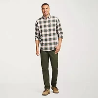 IZOD Stratton Mens Long Sleeve Stretch Fabric Classic Fit Flannel Shirt