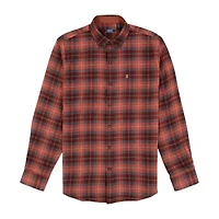 IZOD Stratton Mens Long Sleeve Stretch Fabric Classic Fit Flannel Shirt