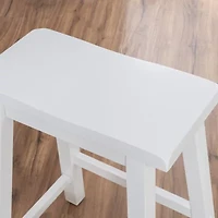 Barberry Counter Height Stool in Pure White