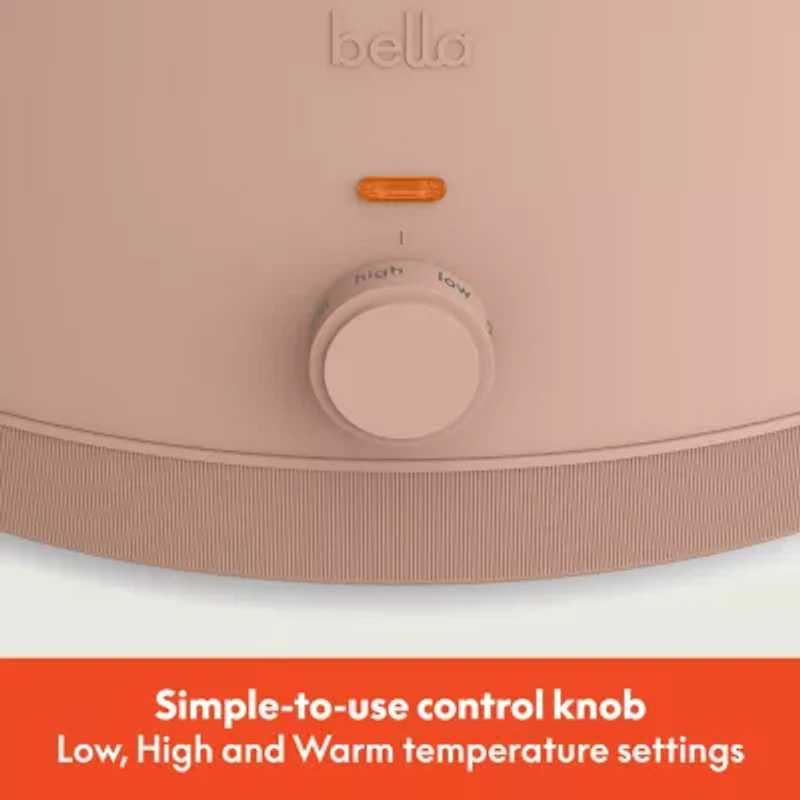 bella 6Qt Manual Slow Cooker, Fits-anywhere™ kitchenware