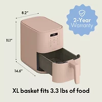 bella 4qt Slim Air Fryer, Fits-anywhere™ kitchenware