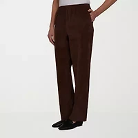 Alfred Dunner Classics Womens Straight Corduroy Pant