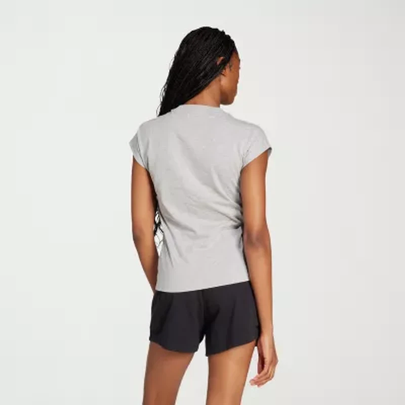 adidas Womens Crew Neck Short Sleeve Active T-Shirt