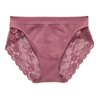 Ambrielle Seamless Lace High Cut Panty