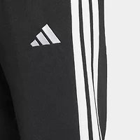 adidas 3 Stripe Mens Drawstring Waist Straight Regular Fit Fleece Sweatpant