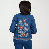 Alfred Dunner El Paso Womens Denim Lightweight Jacket