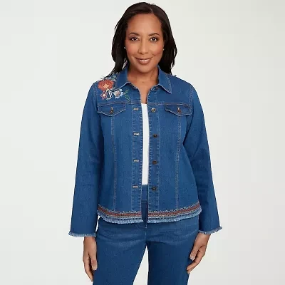 Alfred Dunner El Paso Womens Denim Lightweight Jacket