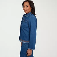 Alfred Dunner El Paso Womens Denim Lightweight Jacket
