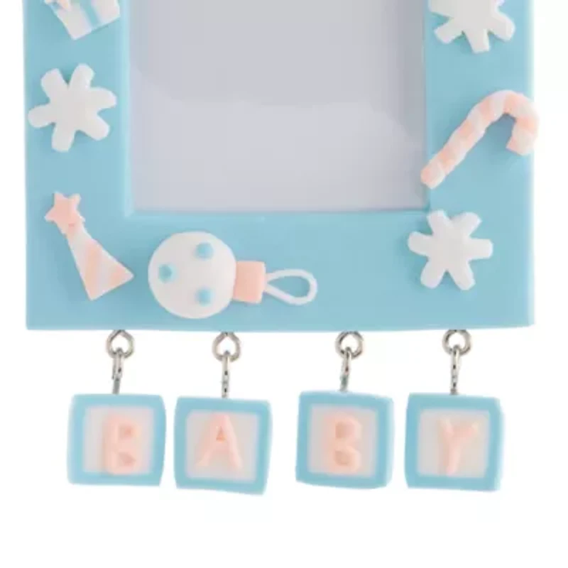 North Pole Trading Co. Baby Photo Frame Christmas Ornament
