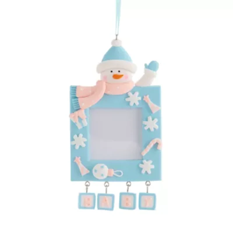 North Pole Trading Co. Baby Photo Frame Christmas Ornament