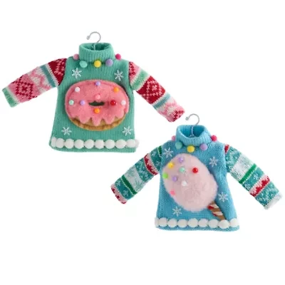 North Pole Trading Co. Sweats Sweaters Set 2-pc. Christmas Ornament