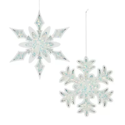 North Pole Trading Co. Wood Star Set 2-pc. Christmas Ornament