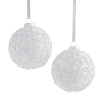 North Pole Trading Co. Blue Starburst 2-pc. Christmas Ornament