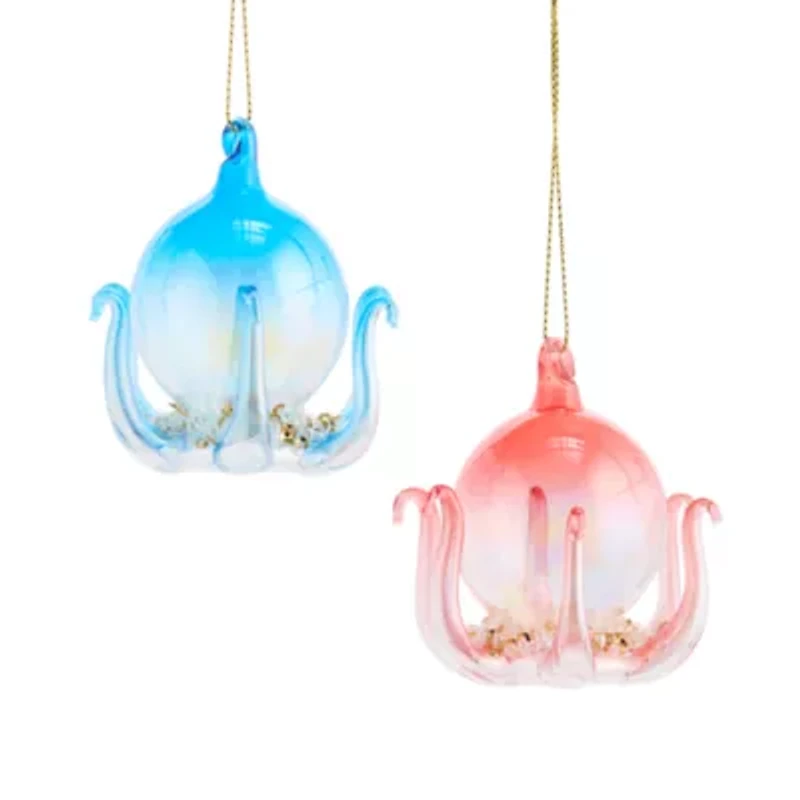 North Pole Trading Co. Octopus Set 2-pc. Christmas Ornament